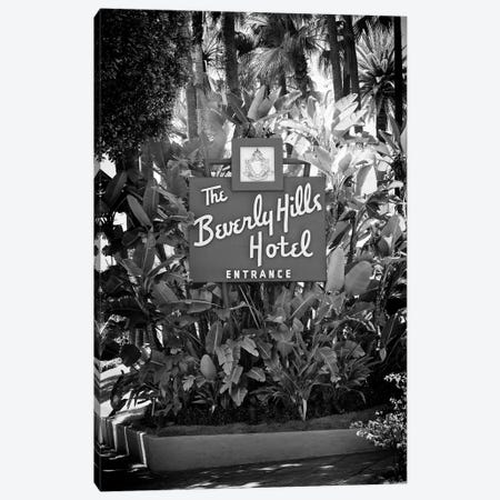 Black California Series - L.A Beverly Hills Hotel Canvas Print #PHD1851} by Philippe Hugonnard Canvas Wall Art
