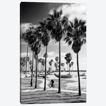 Black California Series - Venice Beach Skate Park II Canvas Print #PHD1855} by Philippe Hugonnard Art Print