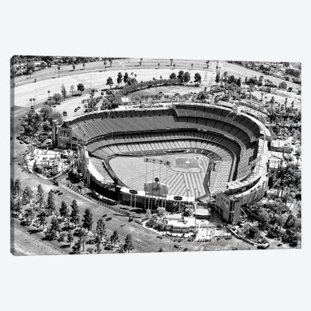 Black California Series - L.A Dodger Stadium Canvas Print #PHD1856} by Philippe Hugonnard Art Print