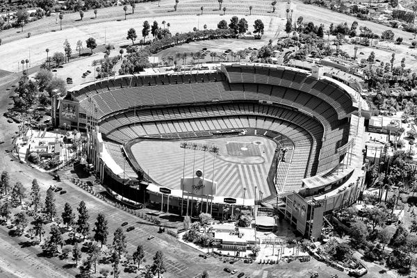 California: Black California Series - L.A Dodger Stadium by Philippe Hugonnard