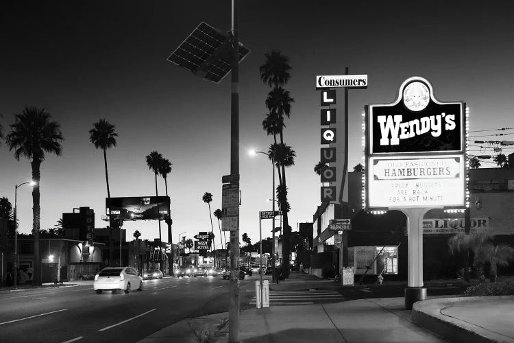 Black California Series - Sunset Blvd By Night