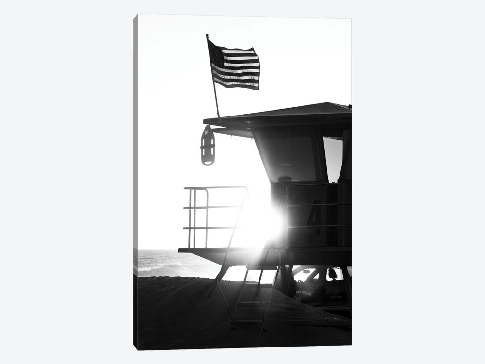 Black California Series - Lifeguard Tower Sunset by Philippe Hugonnard 1-piece Art Print