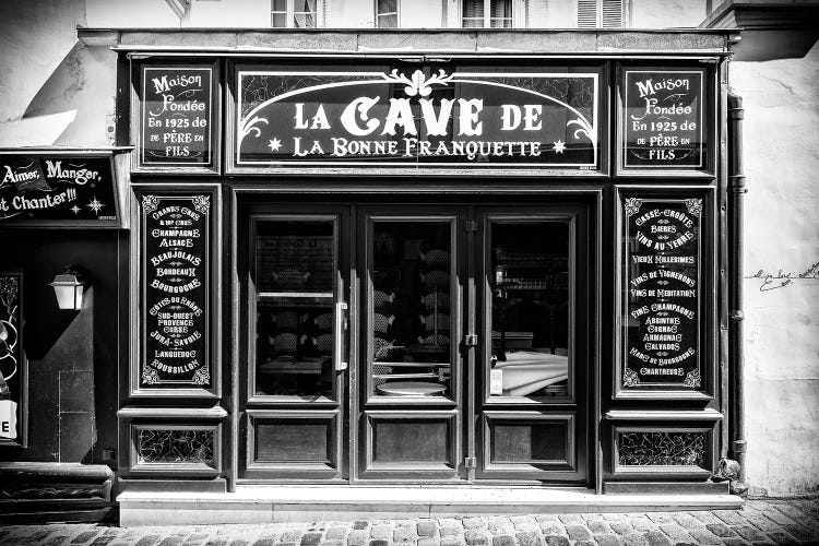 Black Montmartre Series - La Cave by Philippe Hugonnard wall art