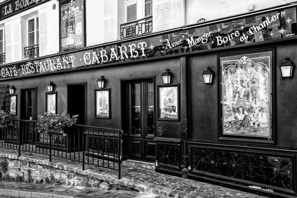 Paris Photography: Black Montmartre Series - Cabaret by Philippe Hugonnard