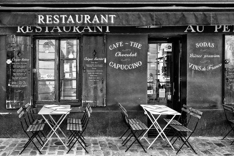 Black Montmartre Series - Café Restaurant