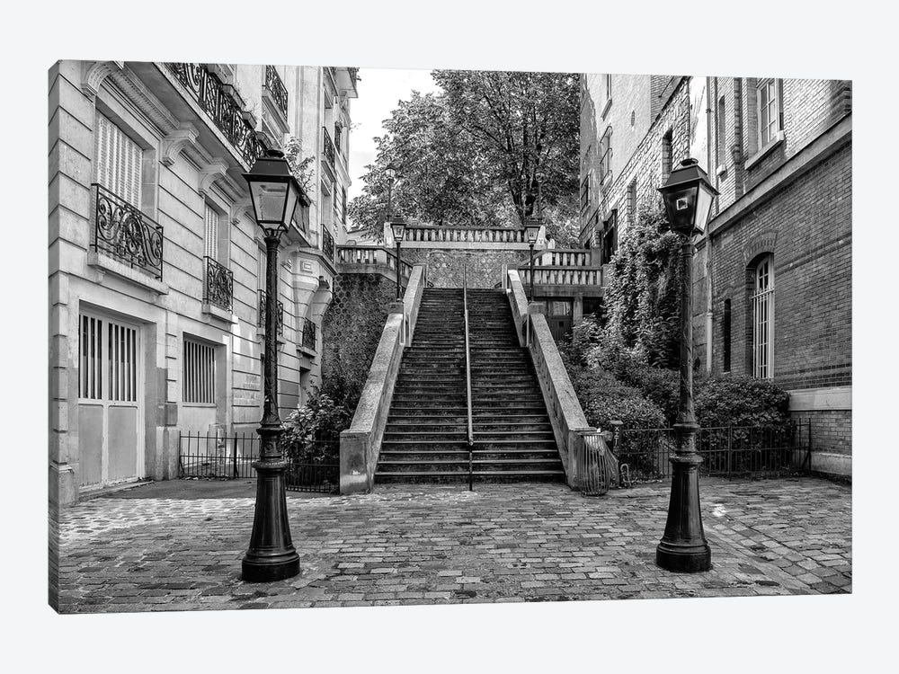 Black Montmartre Series - Between Two Lamps by Philippe Hugonnard 1-piece Canvas Print