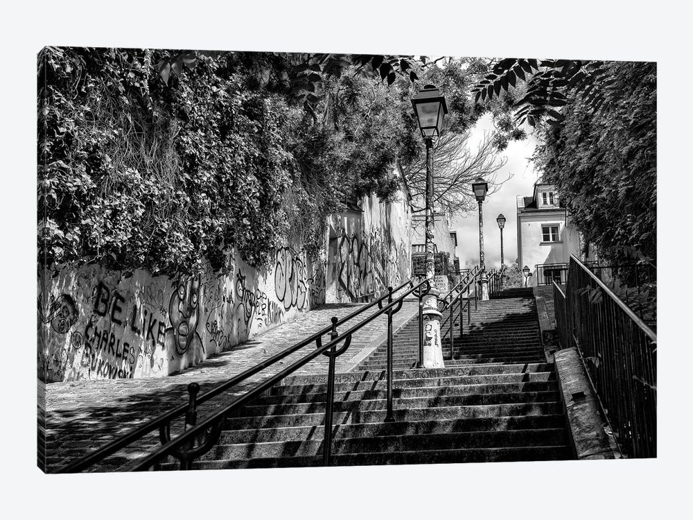Black Montmartre Series - La Butte Montmartre by Philippe Hugonnard 1-piece Art Print