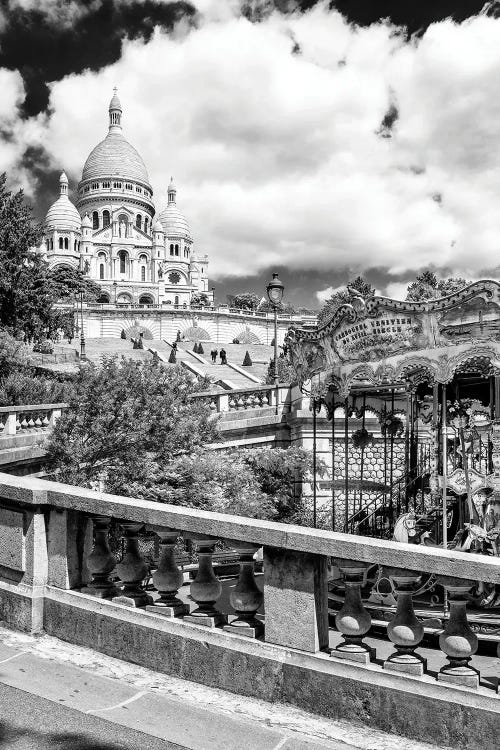 Black Montmartre Series - Carousel Sacré-Coeur