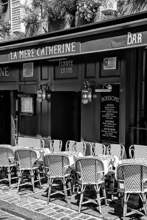 Black Montmartre Series - Parisian Restaurant