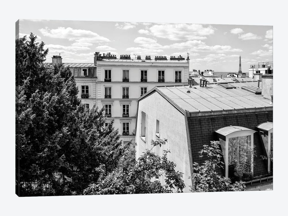Black Montmartre Series - View Over The Rooftops of Paris by Philippe Hugonnard 1-piece Art Print