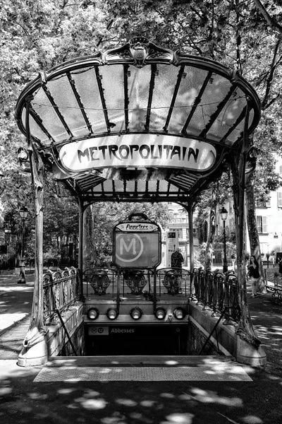 France: Black Montmartre Series - Abbesses Metropolitain by Philippe Hugonnard