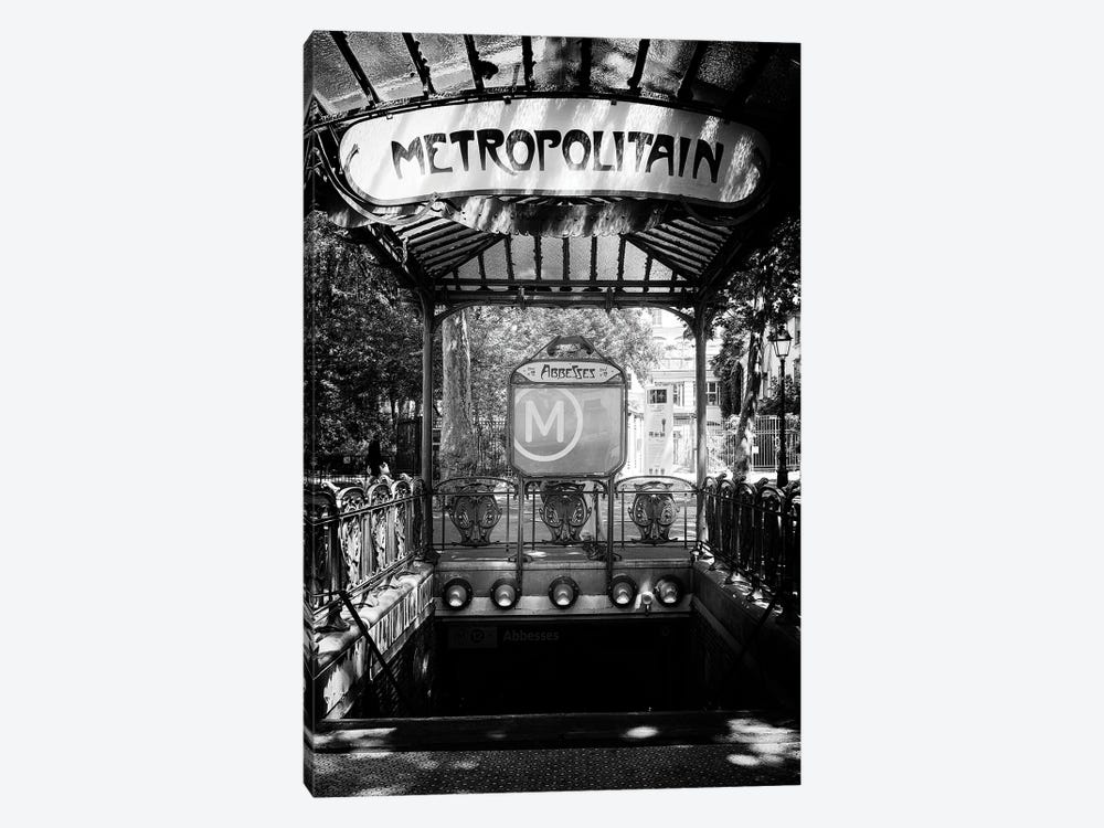 Black Montmartre Series - Montmartre Metro by Philippe Hugonnard 1-piece Art Print