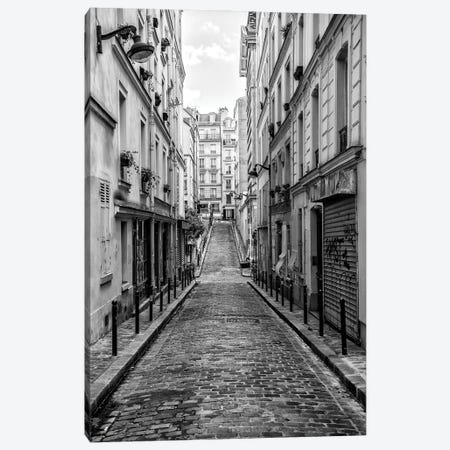 Black Montmartre Series - Montmartre Street View Canvas Print #PHD1896} by Philippe Hugonnard Canvas Art Print