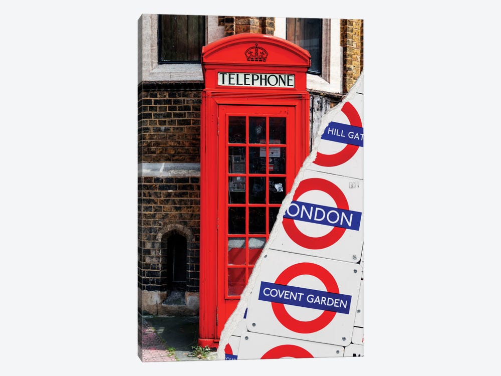 London Booth by Philippe Hugonnard 1-piece Canvas Art Print