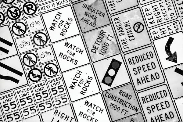 Nevada: Black Nevada Series - Traffic Signs by Philippe Hugonnard