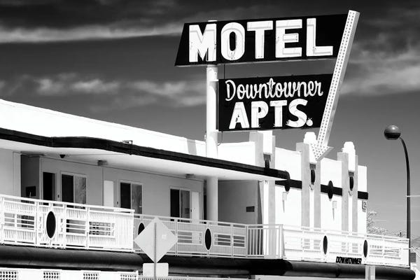 Las Vegas: Black Nevada Series - Vegas Downtowner by Philippe Hugonnard