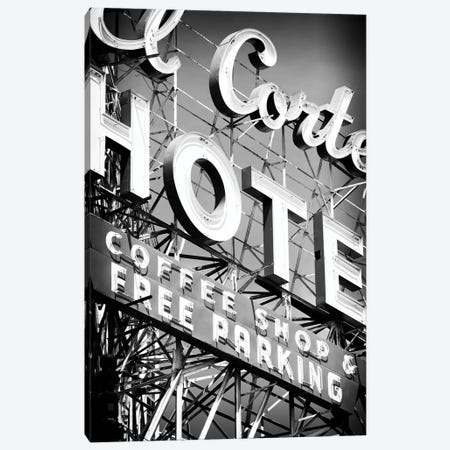 Black Nevada Series - Vegas Hotel Sign Canvas Print #PHD1907} by Philippe Hugonnard Canvas Art Print