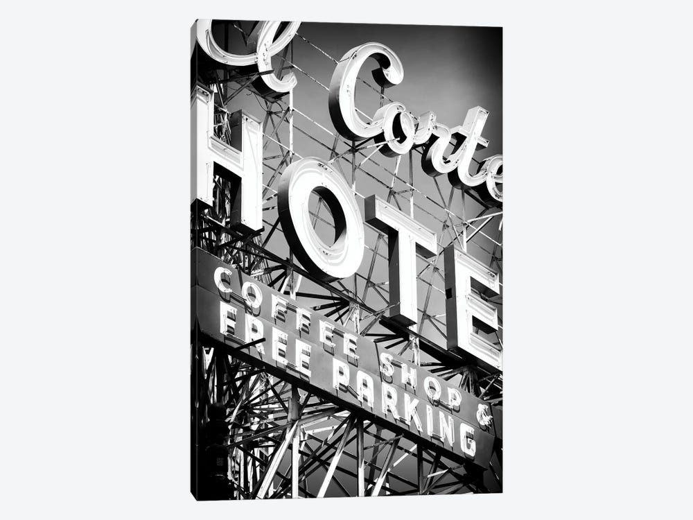 Black Nevada Series - Vegas Hotel Sign by Philippe Hugonnard 1-piece Canvas Print