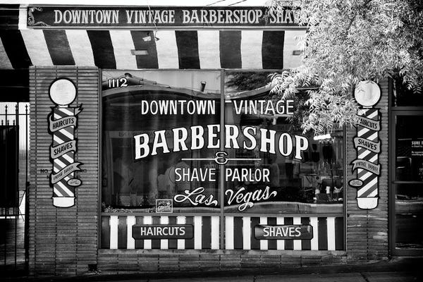 Las Vegas: Black Nevada Series - Barbershop Las Vegas by Philippe Hugonnard