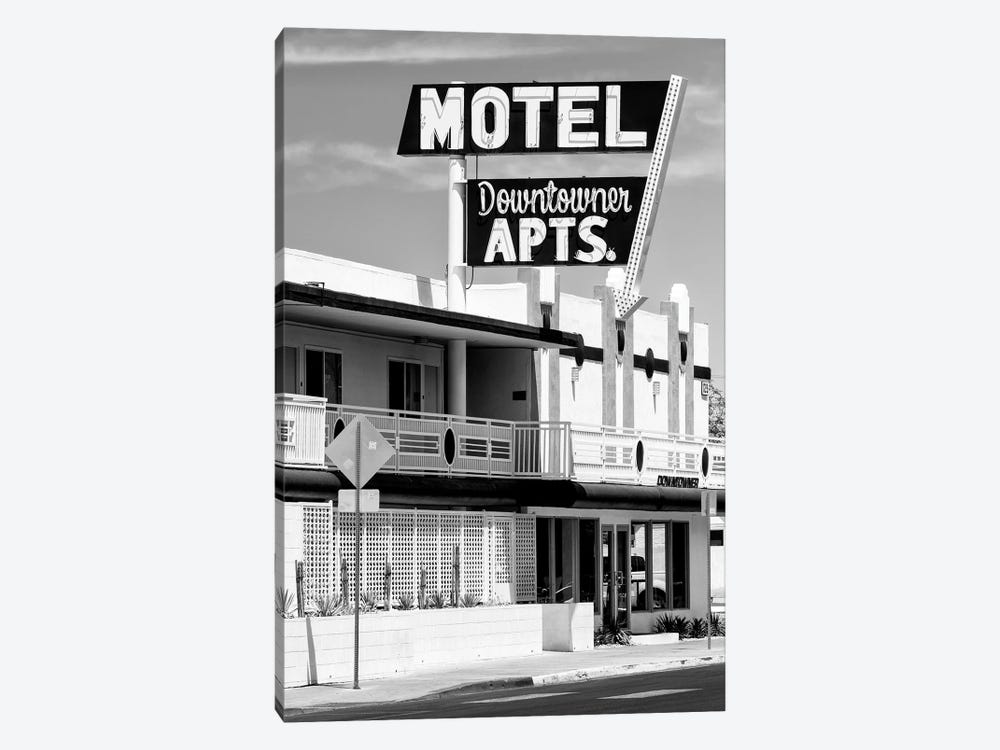Black Nevada Series - Vegas Motel Downtowner by Philippe Hugonnard 1-piece Canvas Wall Art