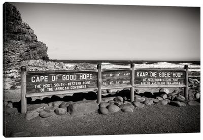 Cape of Good Hope Sign Canvas Art Print - South Africa