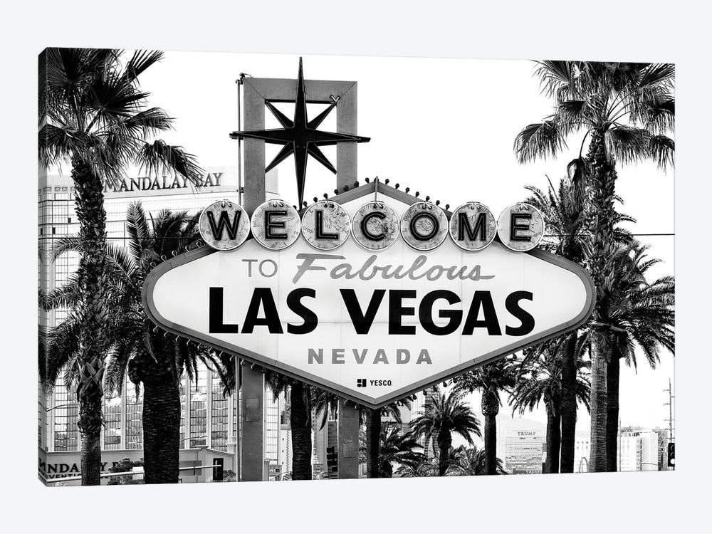 Black Nevada Series - Welcome To Fabulous Las Vegas by Philippe Hugonnard 1-piece Art Print