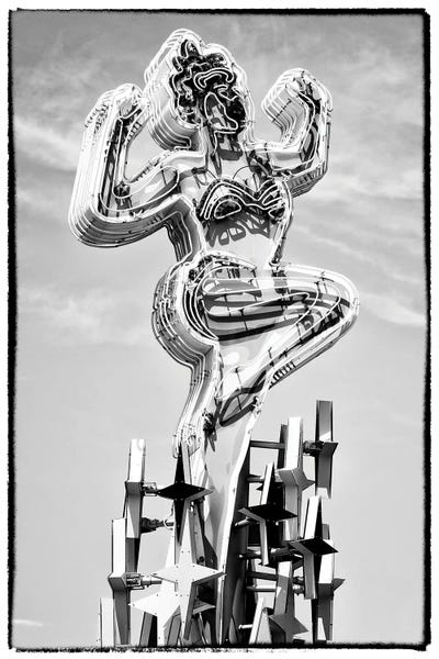 Nevada: Black Nevada Series - Showgirl Fremont Street by Philippe Hugonnard