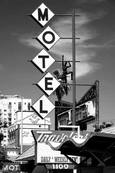 Las Vegas: Black Nevada Series - Fremont Vegas Motel by Philippe Hugonnard