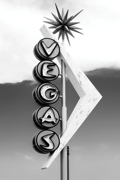 Black Nevada Series - Vegas by Philippe Hugonnard canvas print