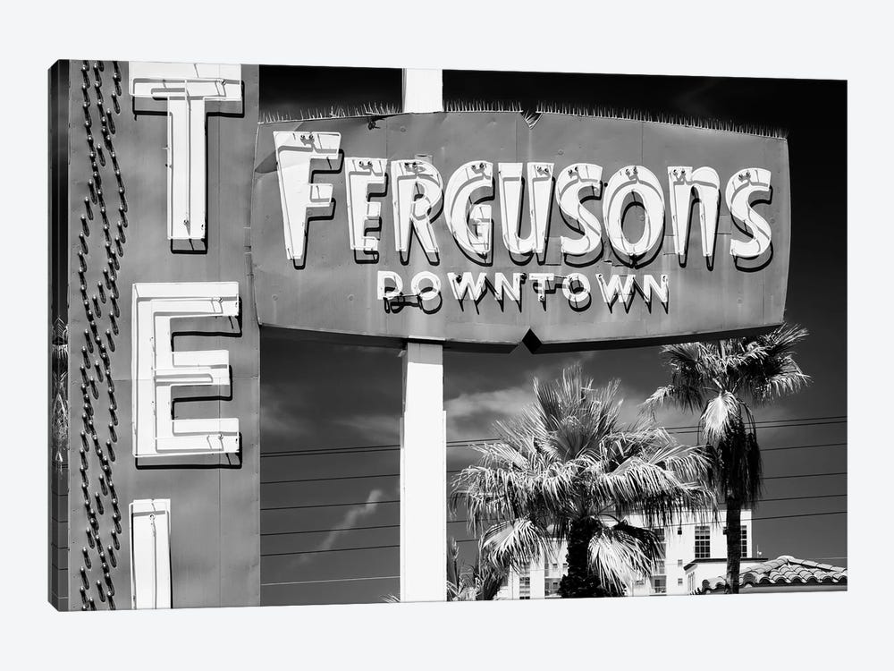 Black Nevada Series - Fergusons Downtown Motel by Philippe Hugonnard 1-piece Canvas Wall Art