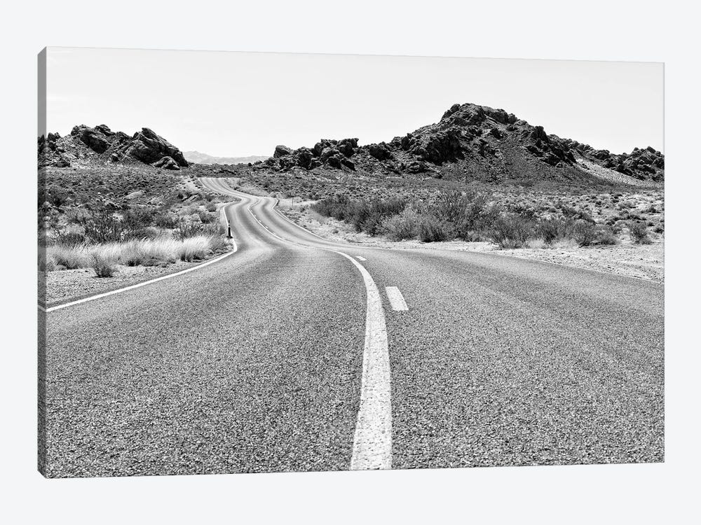 Black Nevada Series - Road In The Desert by Philippe Hugonnard 1-piece Canvas Print