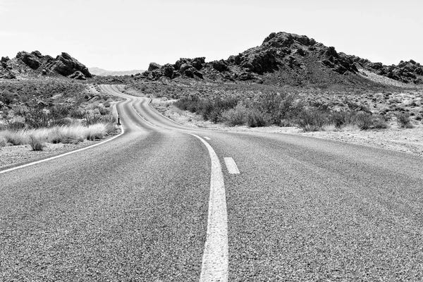 Nevada: Black Nevada Series - Road In The Desert by Philippe Hugonnard