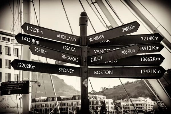 Cape Town: Direction Sign Cape Town by Philippe Hugonnard