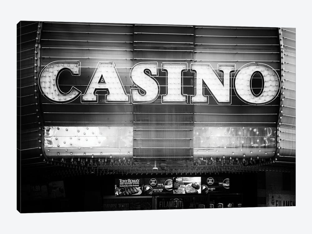 Black Nevada Series - Vegas Casino by Philippe Hugonnard 1-piece Canvas Art Print