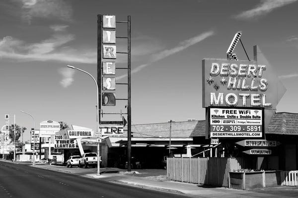 Las Vegas: Black Nevada Series - Old Las Vegas by Philippe Hugonnard