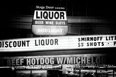 Black Nevada Series - Discount Liquor by Philippe Hugonnard canvas print