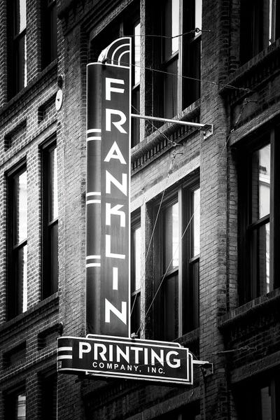 New Orleans: Black NOLA Series - Franklin Sign by Philippe Hugonnard
