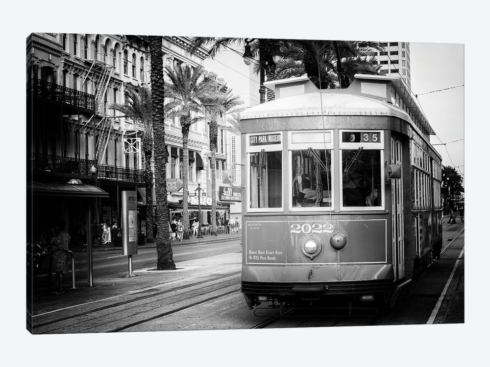Black NOLA Series - Streetcar New Orleans by Philippe Hugonnard 1-piece Art Print
