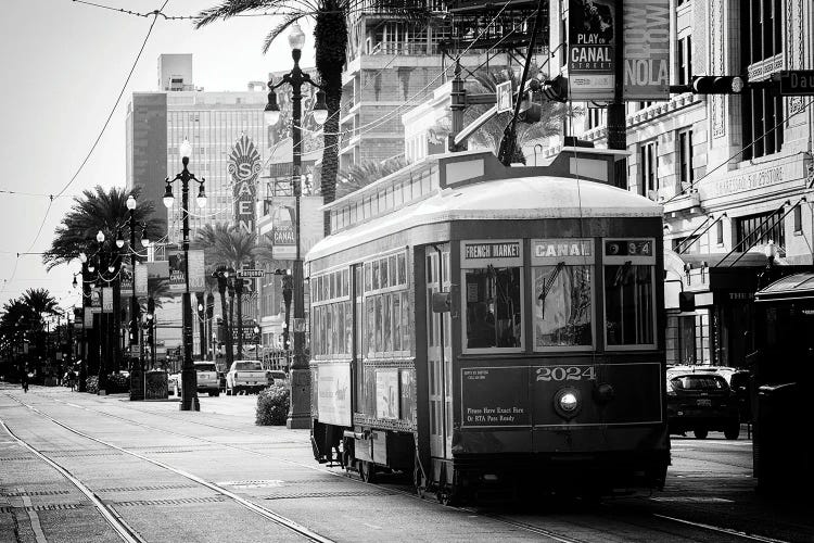 Black NOLA Series - New Orleans Streetcar