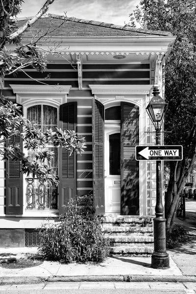 Louisiana: Black NOLA Series - Art Deco Facade by Philippe Hugonnard