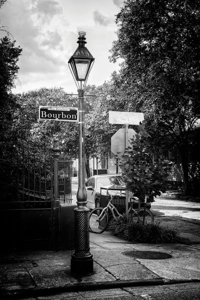 New Orleans: Black NOLA Series - Rue Bourbon by Philippe Hugonnard