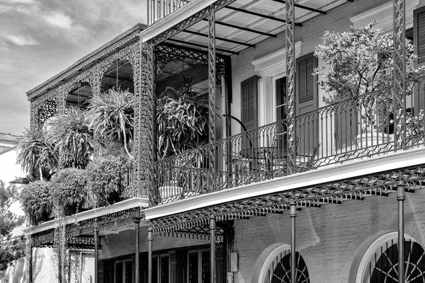 Louisiana: Black NOLA Series - The Most Famous Balcony by Philippe Hugonnard