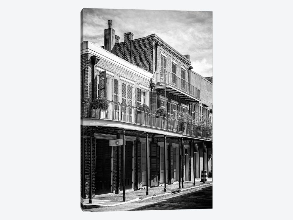 Black NOLA Series - New Orleans Balcony by Philippe Hugonnard 1-piece Canvas Wall Art