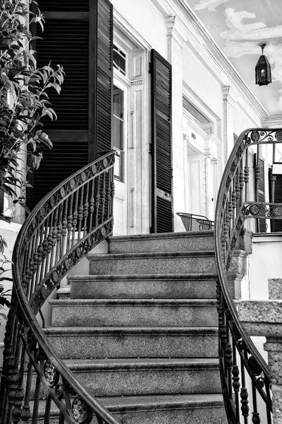 Louisiana: Black NOLA Series - Colonial Staircase by Philippe Hugonnard