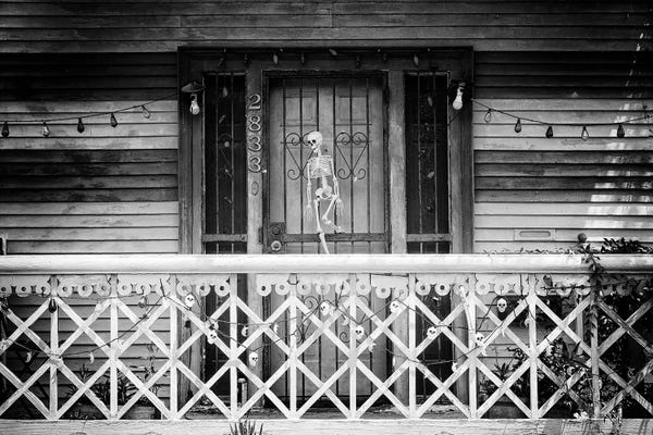 New Orleans: Black NOLA Series - Skeleton House by Philippe Hugonnard