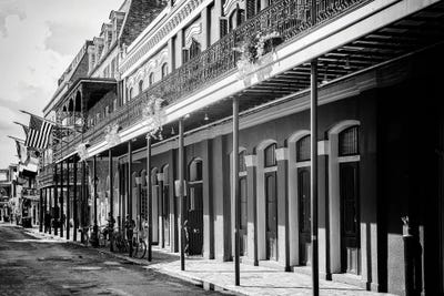 Black NOLA Series - Old Traditional Facades by Philippe Hugonnard art print