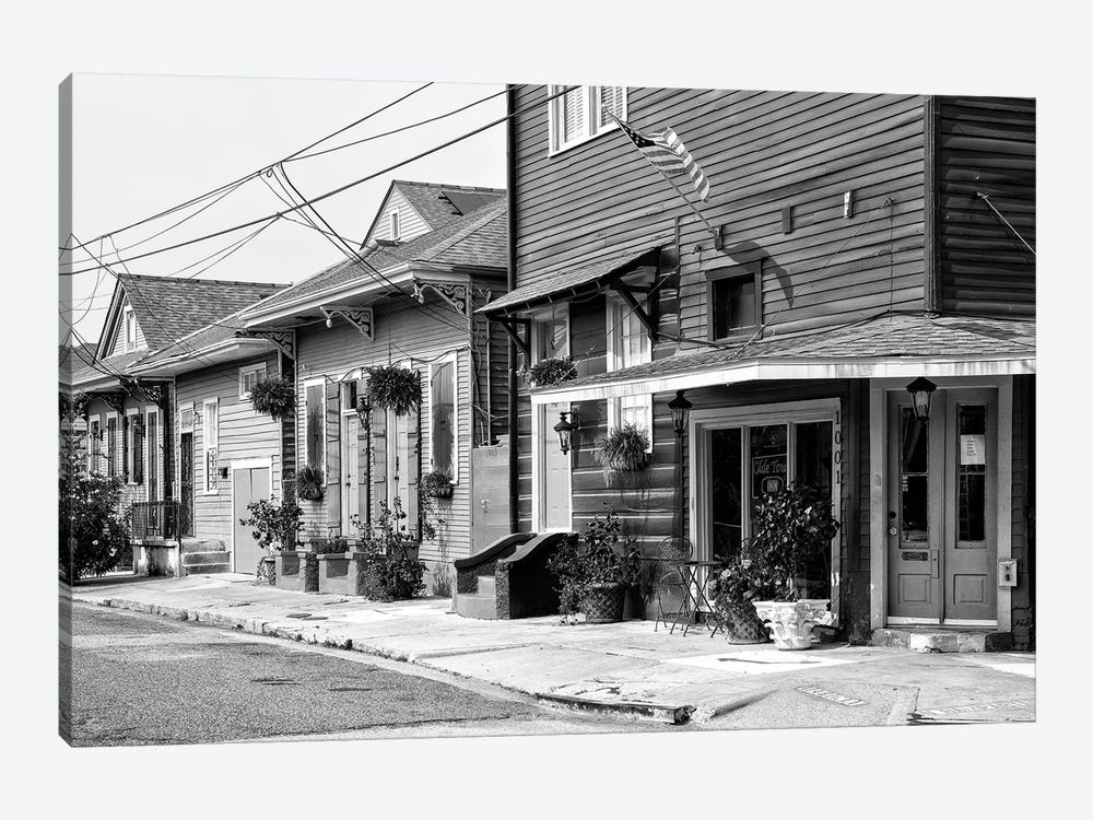 Black NOLA Series - Faubourg Marigny New Orleans by Philippe Hugonnard 1-piece Canvas Artwork