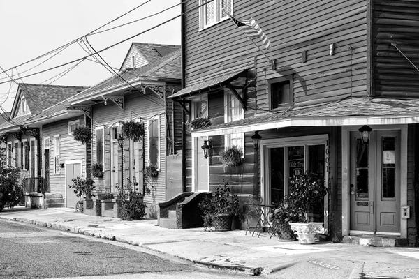 New Orleans: Black NOLA Series - Faubourg Marigny New Orleans by Philippe Hugonnard