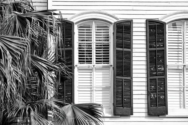Louisiana: Black NOLA Series - White Facade by Philippe Hugonnard