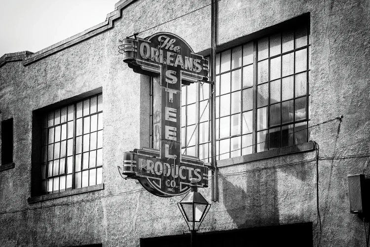 Black NOLA Series - The Orleans Steel Sign